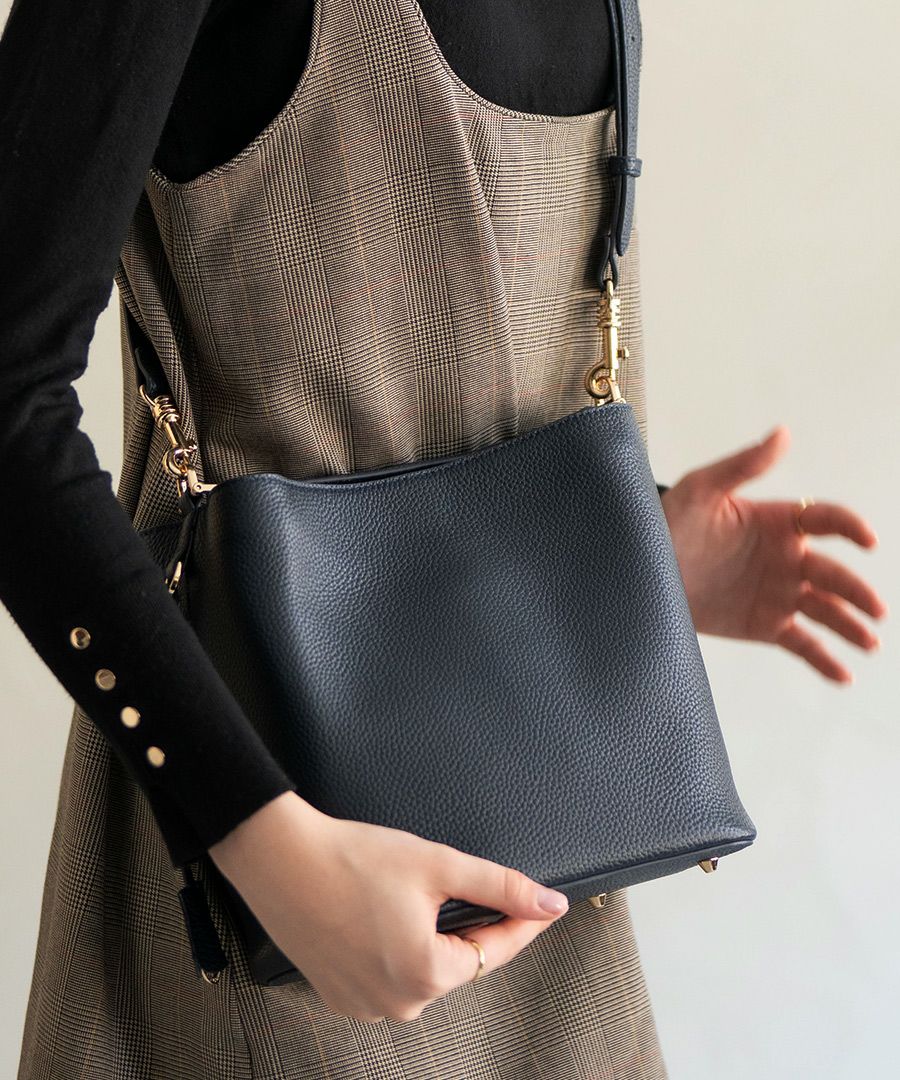 本革 2way ショルダーバッグ