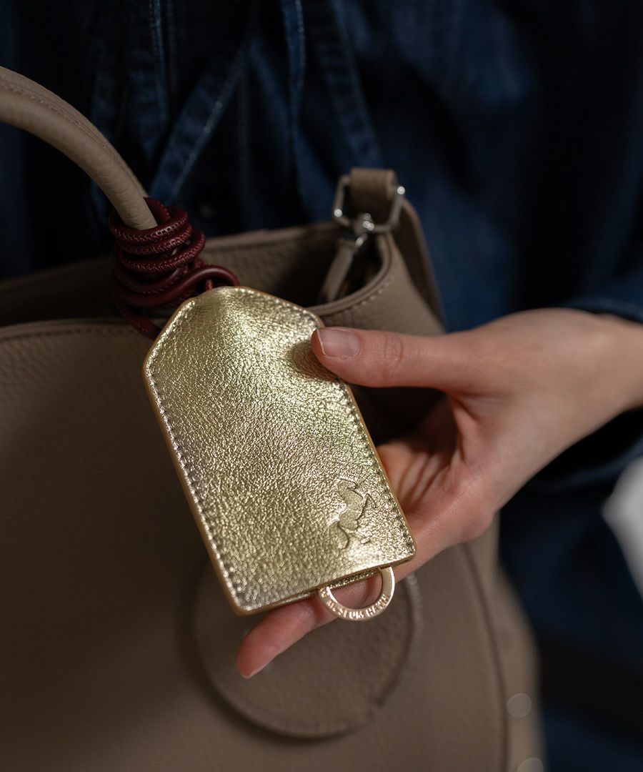 本革 お守りホルダー バッグチャーム