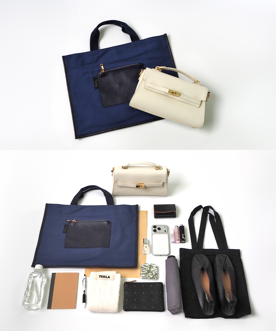 リンジーとレスチェの組み合わせと、バッグの中身