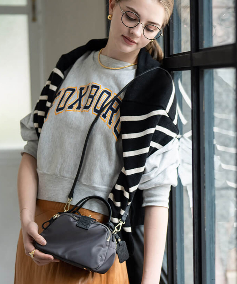 Baby Nylon Loche ベイビーナイロンロシェ グレーブラック