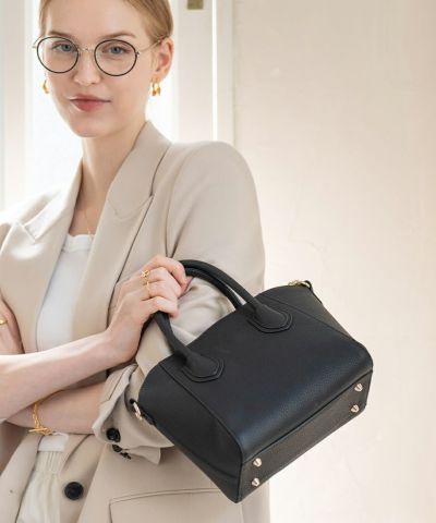 新製品の販売 本革女性バッグ黒ハンドバッグショルダーバッグ女性k