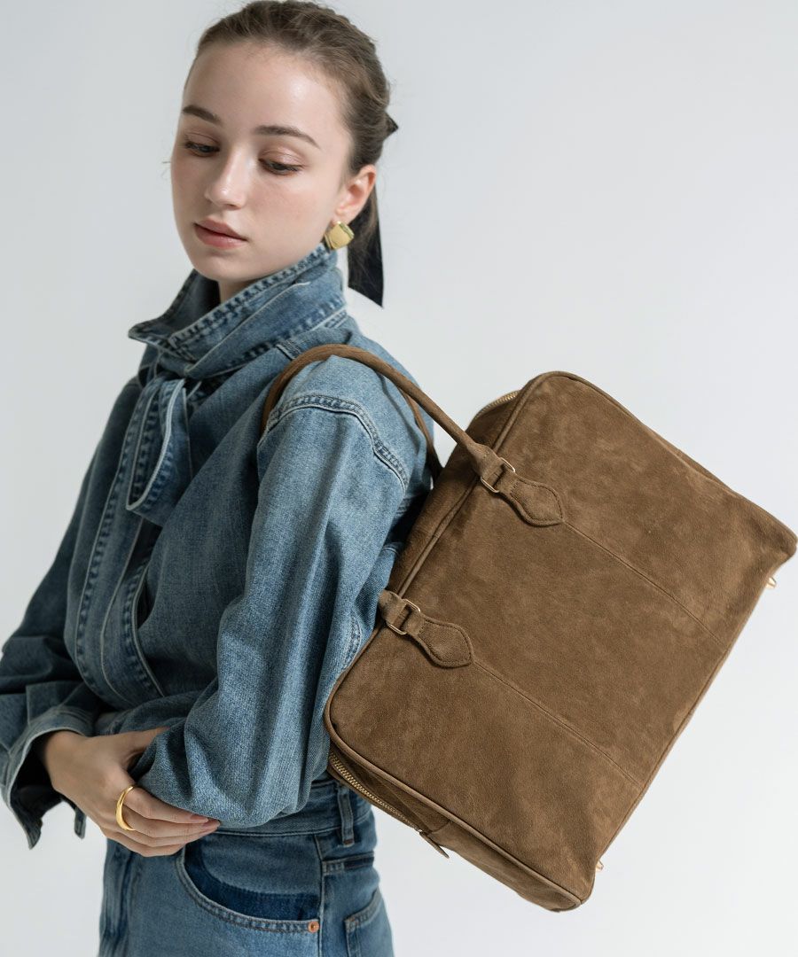 ボストンバッグ 本革 スウェードバッグ Donusa ドヌサ【第2世代・改良版】