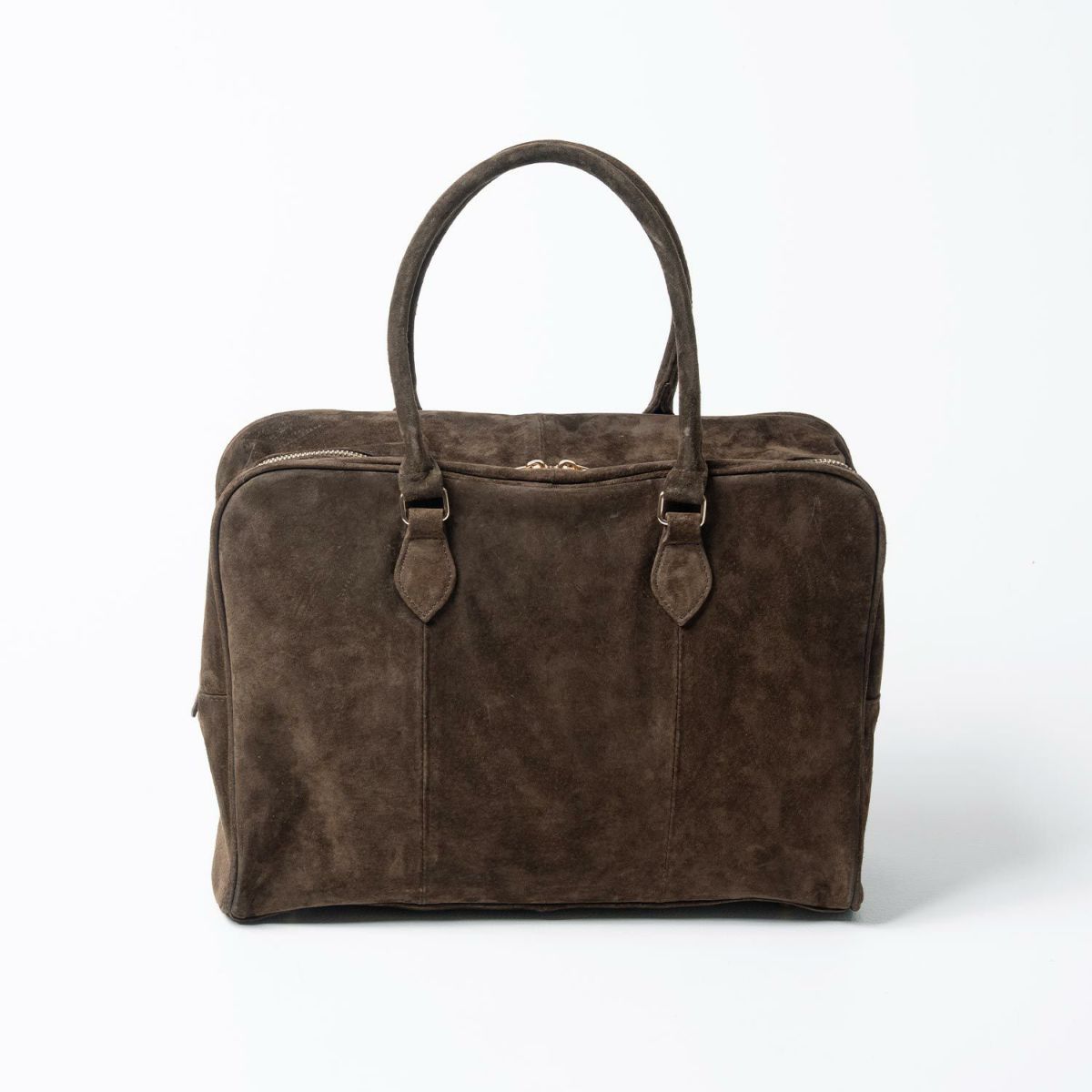 ボストンバッグ 本革 スウェードバッグ Donusa ドヌサ【第2世代・改良版】 ダークブラウン