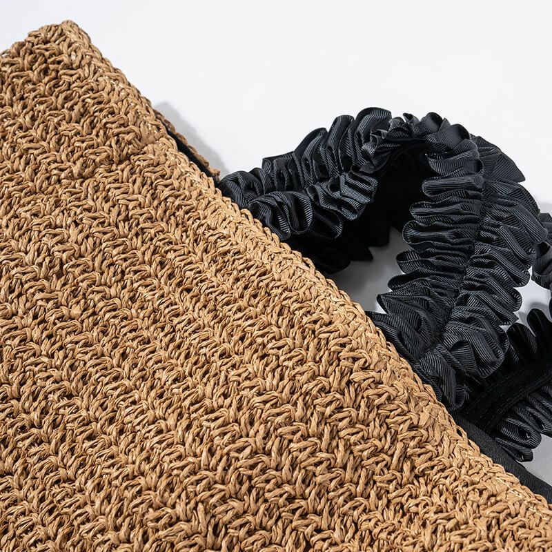 フリル×かごトートバッグ かごバッグ Gozo L ゴゾ Lサイズ