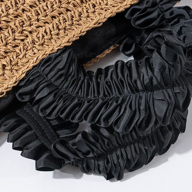 フリル×かごトートバッグ かごバッグ Gozo L ゴゾ Lサイズ