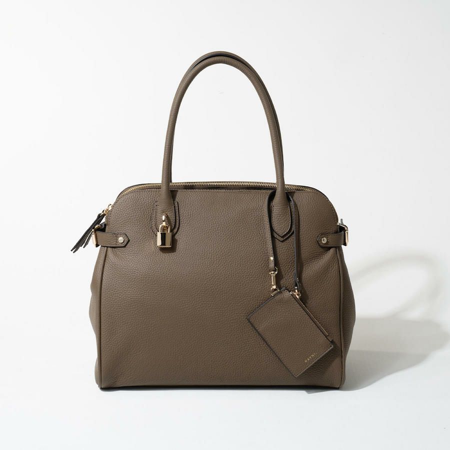 2way 本革 ビジネス トートバッグ 【 Orietta オリエッタ 第3世代 改良版 】 グレージュ