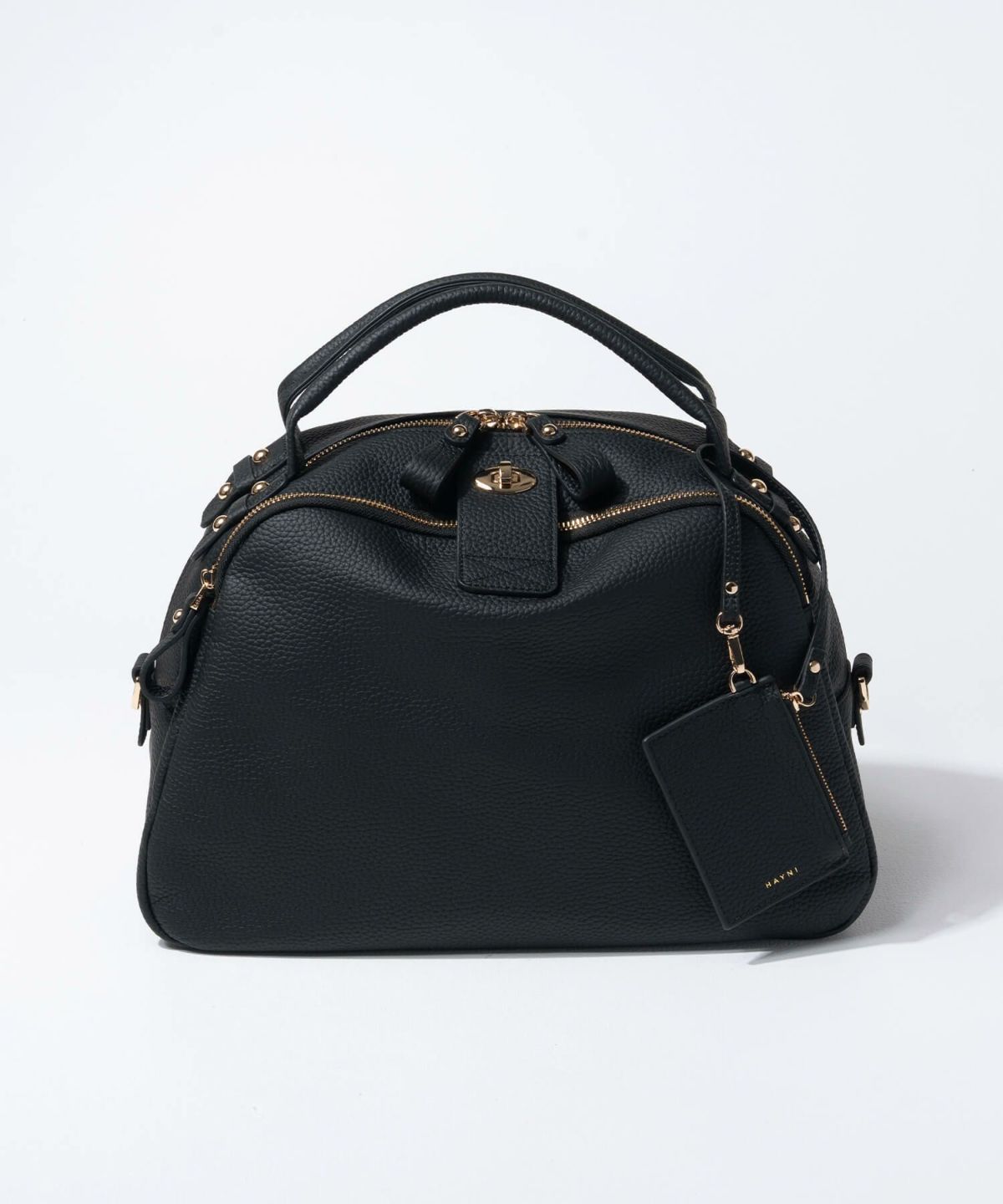 本革 ボストンバッグ ショルダーバッグ Loche ロシェ 第8世代 改良版 ブラック