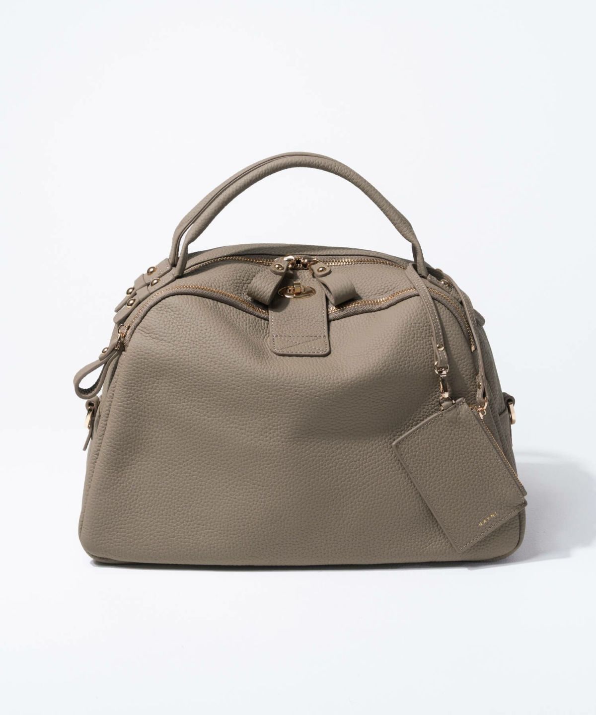 本革 ボストンバッグ ショルダーバッグ Loche ロシェ 第8世代 改良版 グレージュ