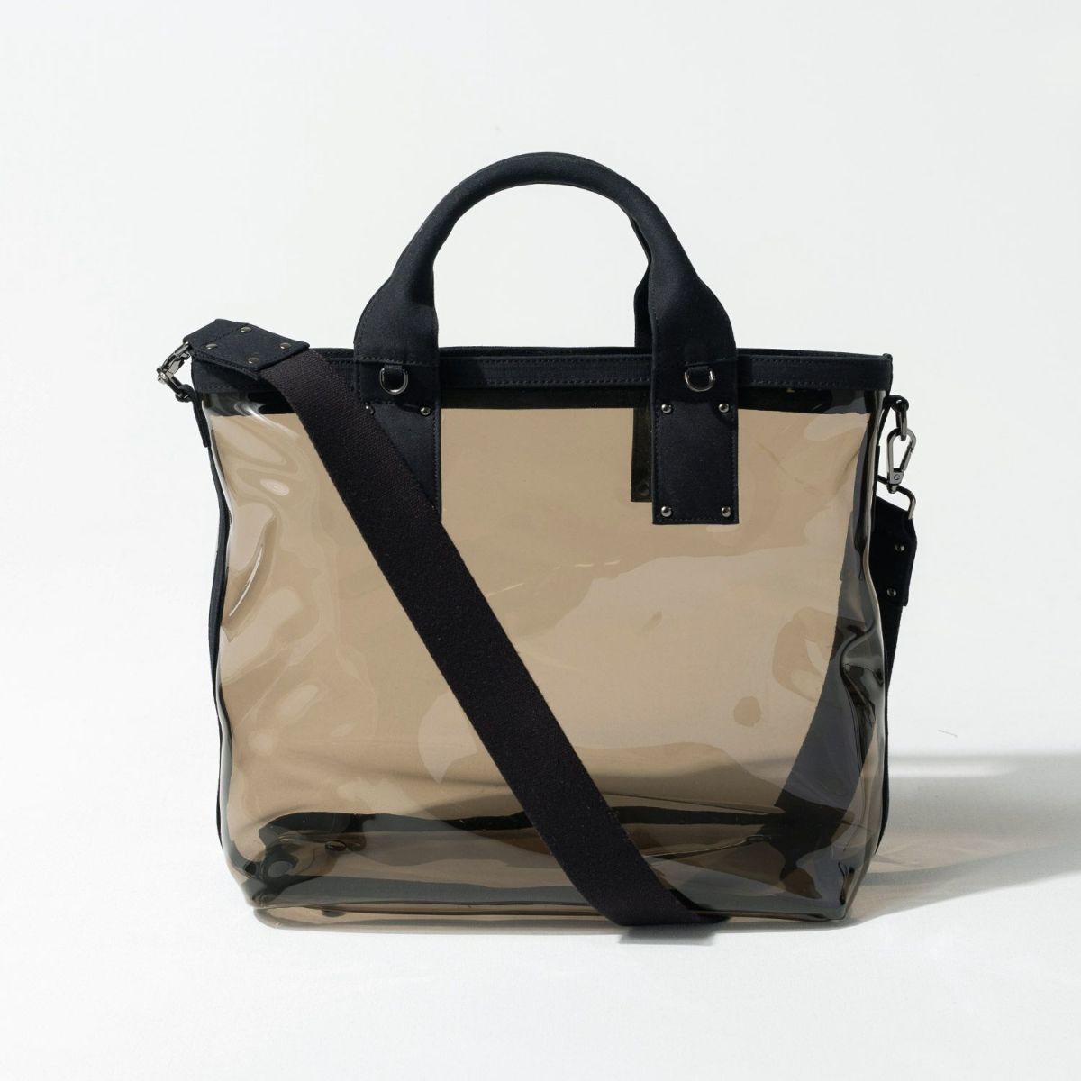 2way クリアバッグ Ganabie ガナビー Mサイズ ブラック