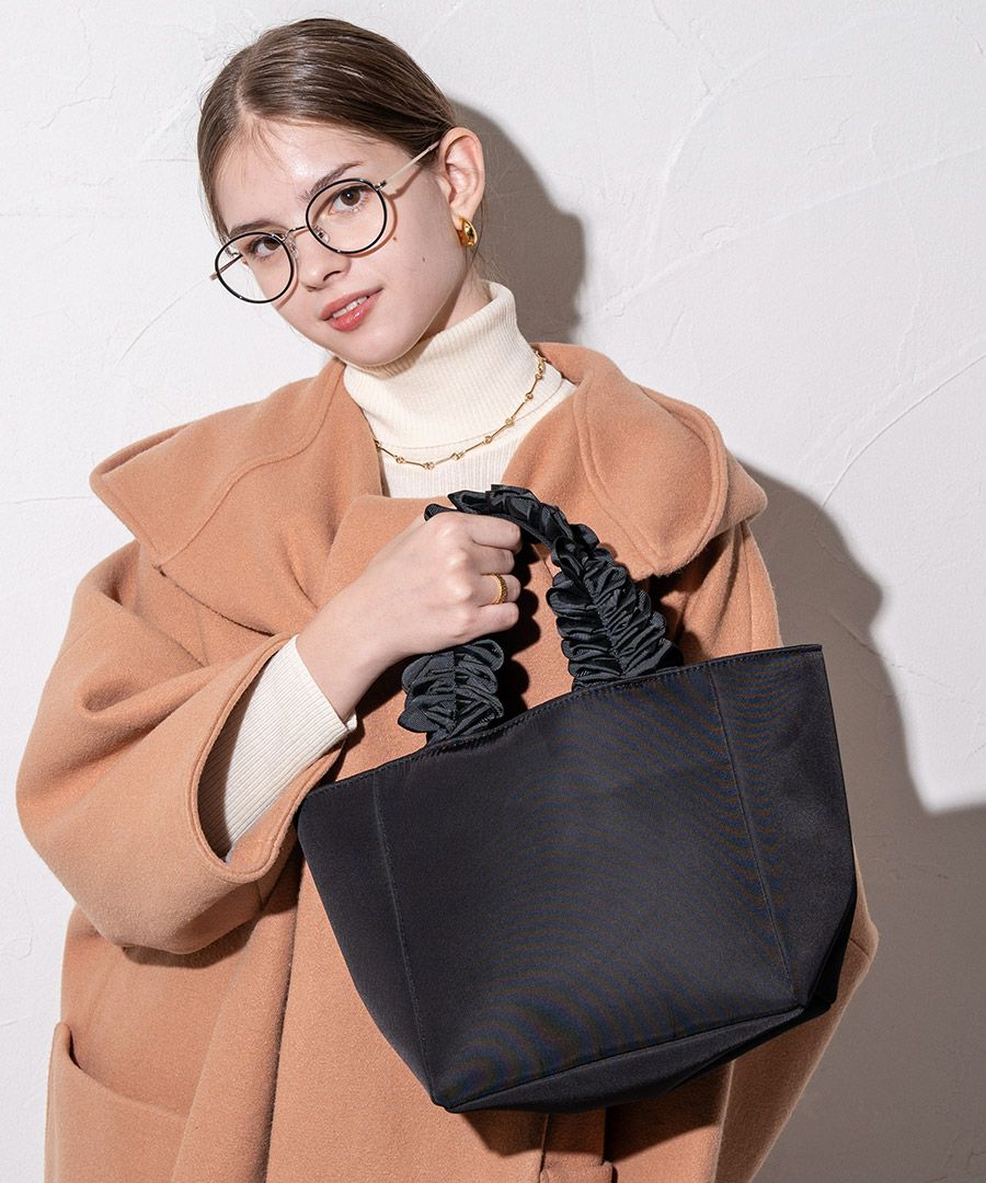 フリルハンドル　トートバッグ　リフカナイロン Sサイズ