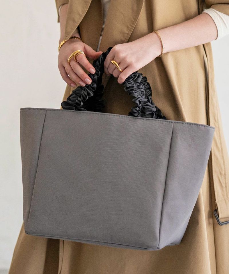 フリルハンドル トートバッグ Lifuka Nylon L リフカナイロン Lサイズ【第2世代・改良版】