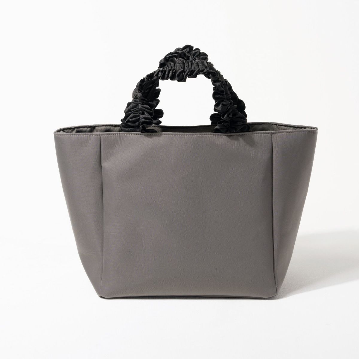 フリルハンドル トートバッグ Lifuka Nylon L リフカナイロン Lサイズ【第2世代・改良版】 グレーブラック