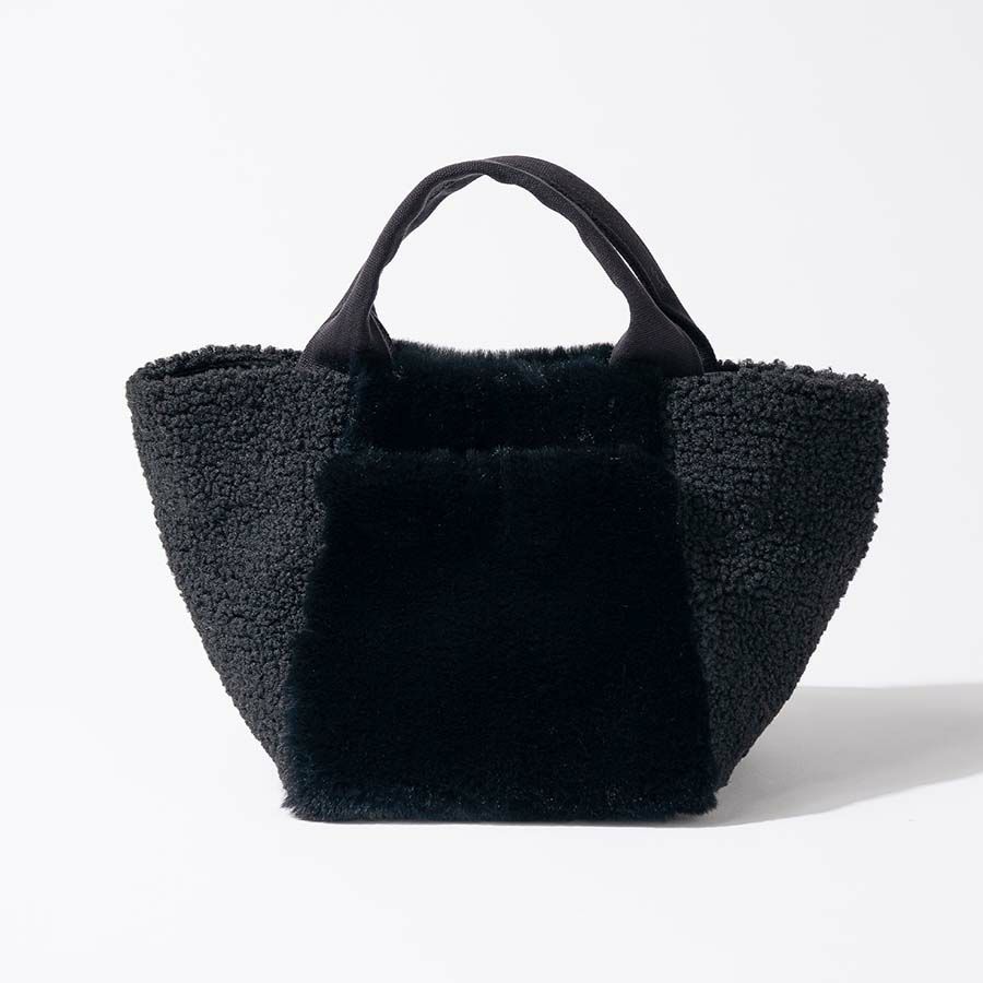 ファー 舟形 トートバッグ　Venemia 　ベネミア