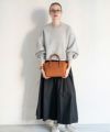 ショルダーバッグ 2Way 本革 型押し Shiena シエナMサイズ