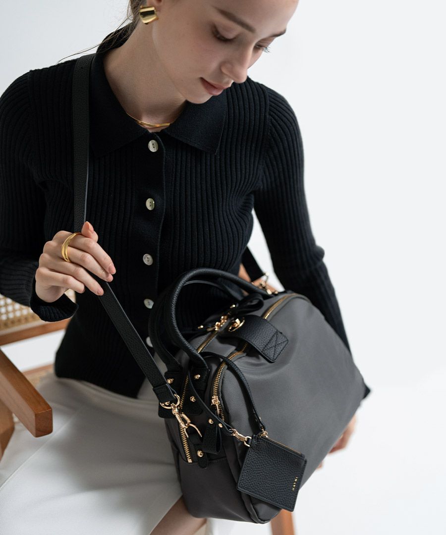 2way ナイロン トートバッグ ショルダーバッグ　Mini Nylon Loche ミニナイロンロシェ