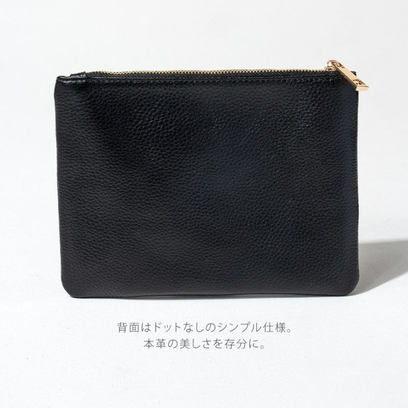 Dot leather pouch ドットレザーポーチ Mサイズ | HAYNI ( ヘイニ