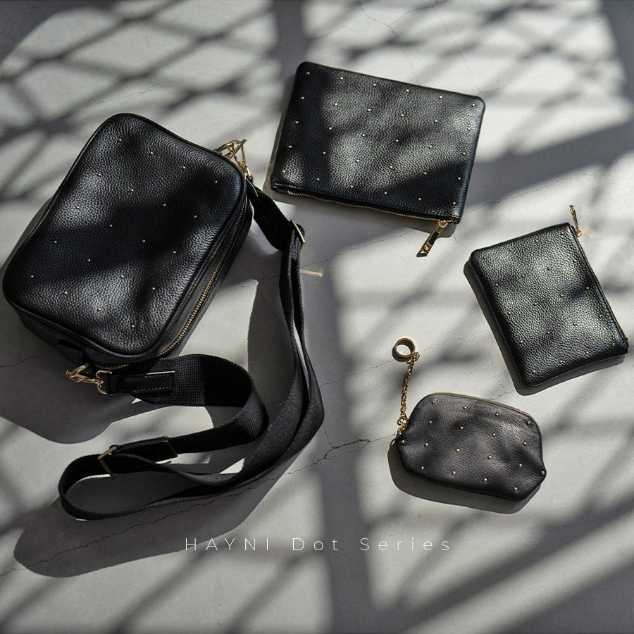 ドットレザーポーチSサイズ
