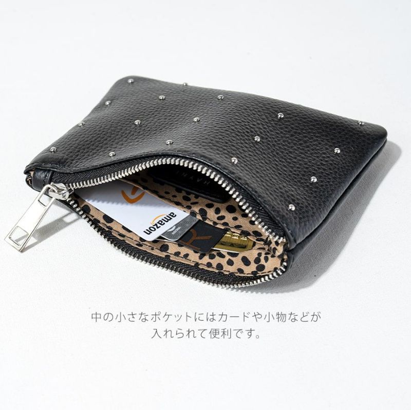 Dot leather pouch ドットレザーポーチ Sサイズ | HAYNI ( ヘイニ