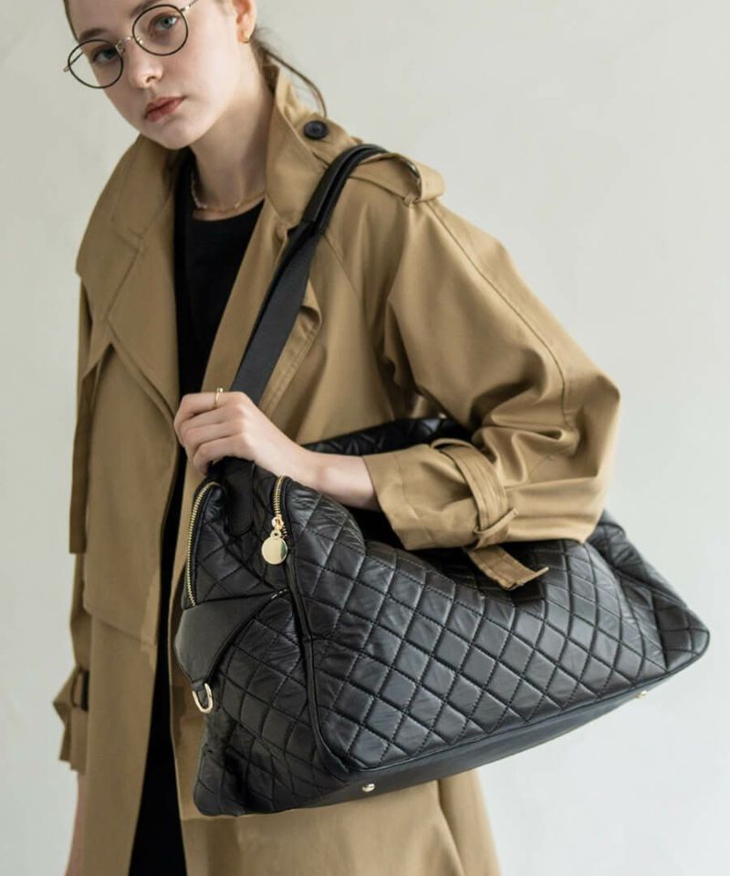 Loche Quilted Boston Bag ロシェキルティングボストン LLサイズ【改良 