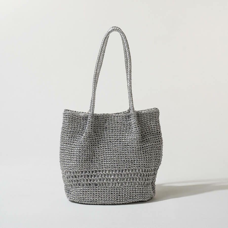 かごバッグ トートバッグ Lunenta ルナンタ シルバー
