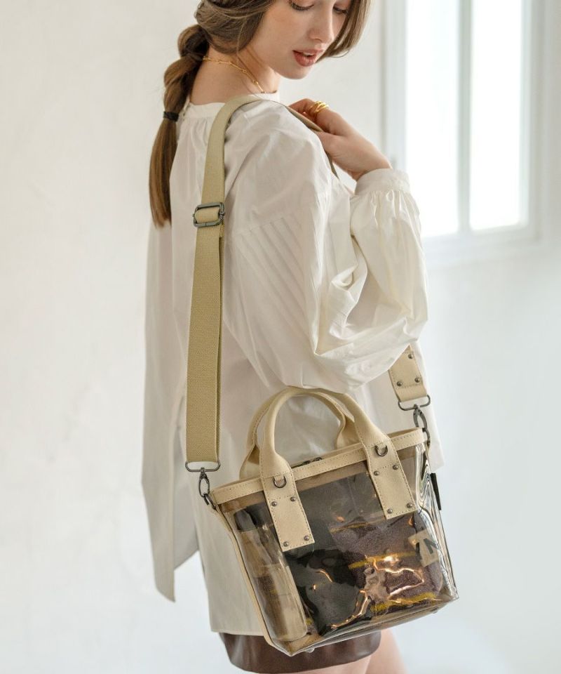 2way クリアバッグ ショルダーバッグ　Ganabie ガナビー Sサイズ【第2世代・改良版】