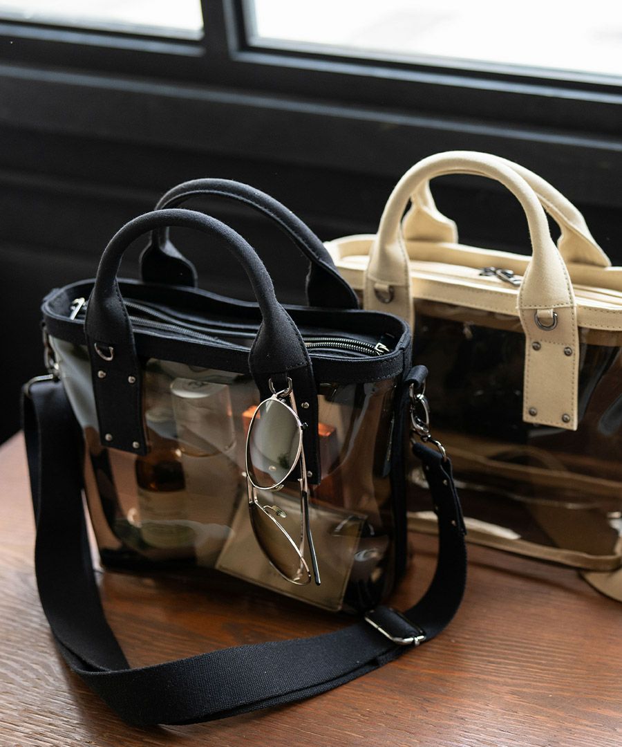 2way クリアバッグ ショルダーバッグ　Ganabie ガナビー Sサイズ【第2世代・改良版】