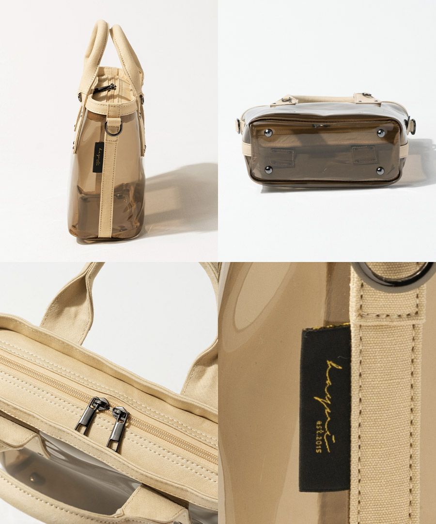 2way クリアバッグ ショルダーバッグ　Ganabie ガナビー Sサイズ【第2世代・改良版】