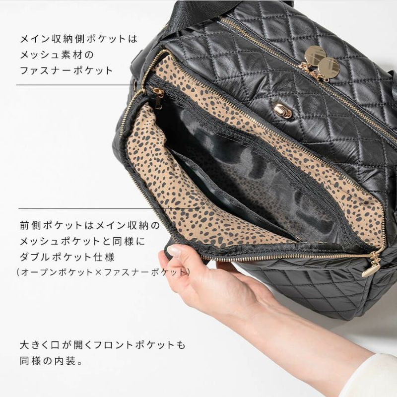 Loche Quilted Boston Bag ロシェキルティングボストン Lサイズ ...