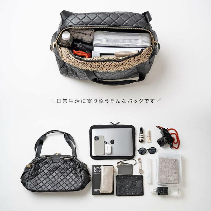 Loche Quilted Boston Bag ロシェキルティングボストン Lサイズ