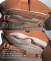 本革 2way ショルダーバッグ ハンドバッグ Lenne レネ キャメル