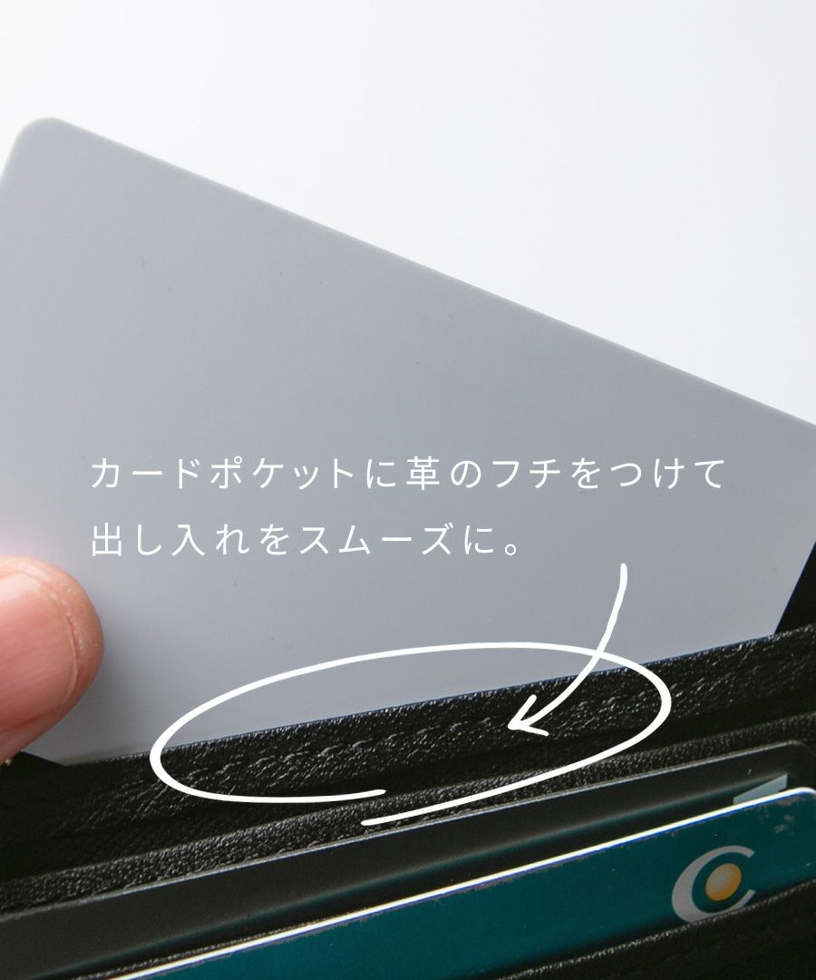 POMTATA ポンタタ ロングウォレット L字 長財布 ドットレザー