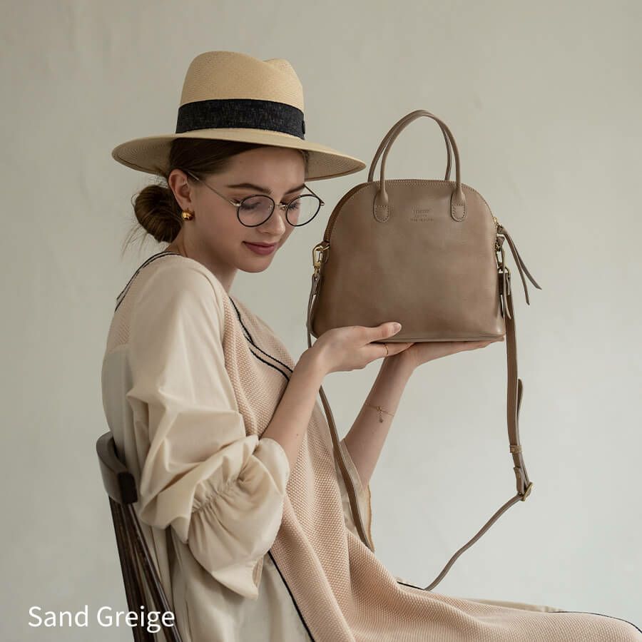 HAYNI別注 Tideway タイドウェイ ライトレザー2wayボストンバッグ HONE ホーネ Mサイズ【第1世代・在庫限り】 サンドグレージュ