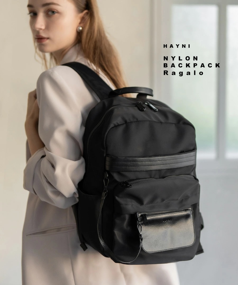 ナイロンリュック Ragalo ラガロ ブラック