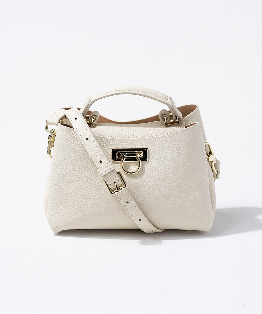 本革 ショルダーバッグ ミニバッグ Baby Marollet ベイビーマロエ グレージュ