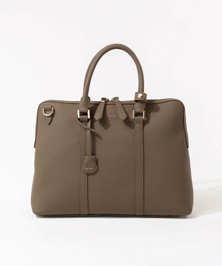 本革 ビジネスバッグ meme.さん×HAYNIコラボ Roynel ロイネル トープ