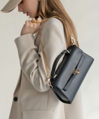 michanさんコラボ チェーン付属 3way ショルダーバッグ ハンドバッグ Linzy リンジー グレージュ