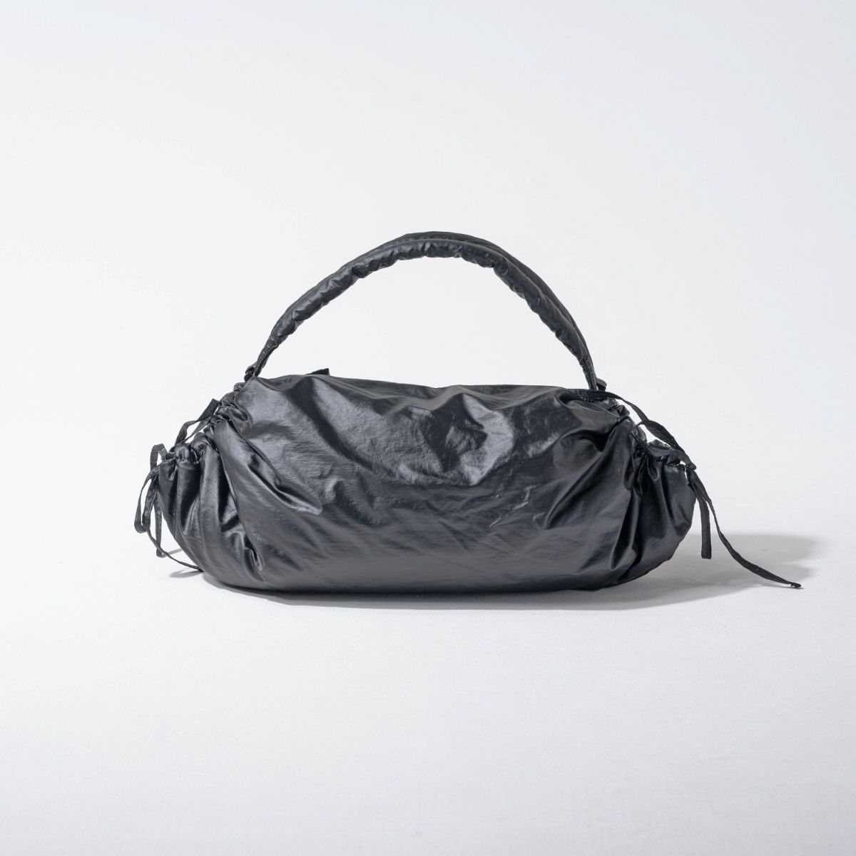 ナイロン 2wayパファーバッグ ハンドバッグ Plaff プラフ ブラック