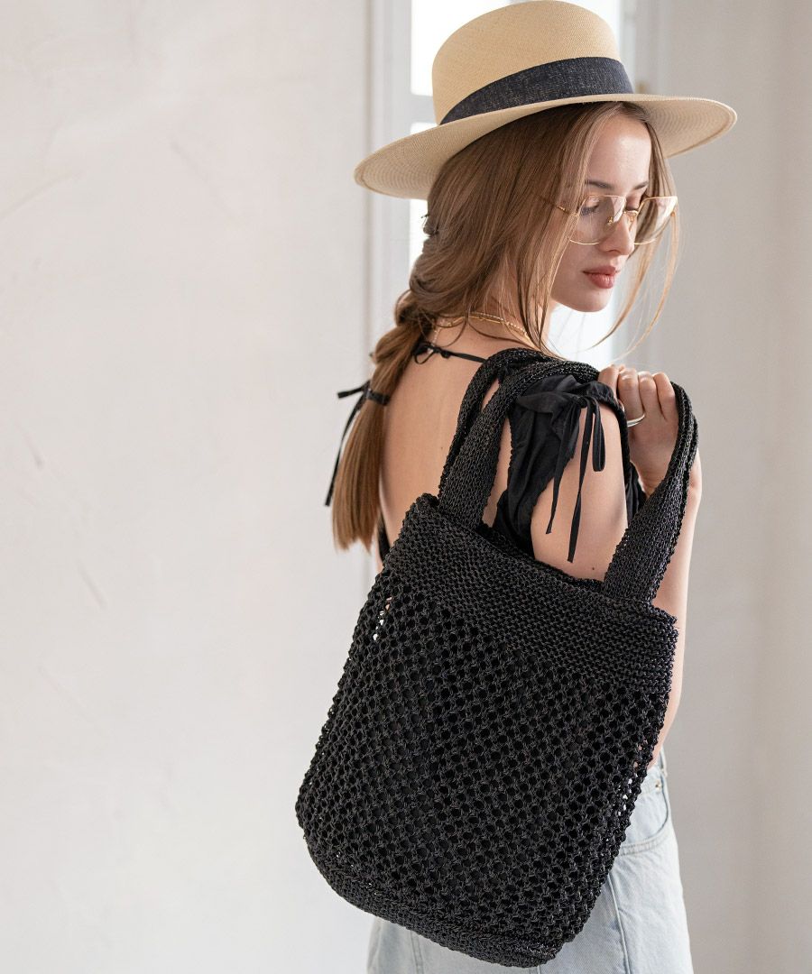 メタリックコード編みトートバッグ Lunemia ルナミア