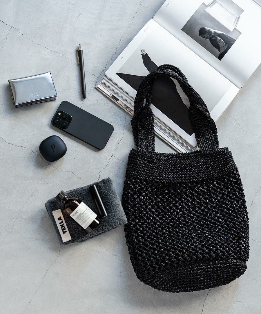 メタリックコード編みトートバッグ Lunemia ルナミア