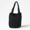 メタリックコード編みトートバッグ Lunemia ルナミア ブラック