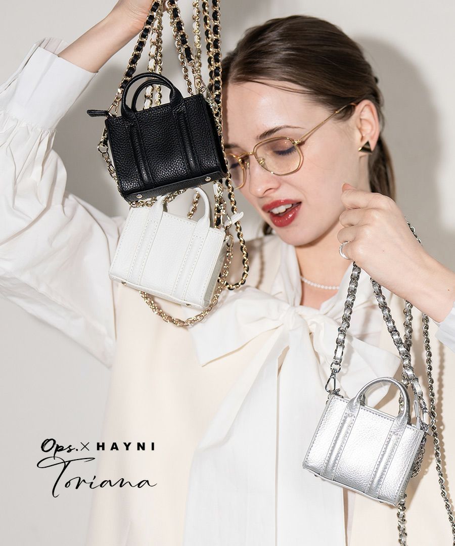 OPS&HAYNIコラボ 本革 2way マイクロバッグ Toriana トリアナ