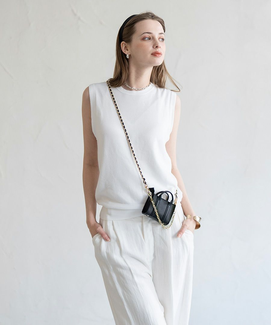 OPS&HAYNIコラボ 本革 2way マイクロバッグ Toriana トリアナ ブラック