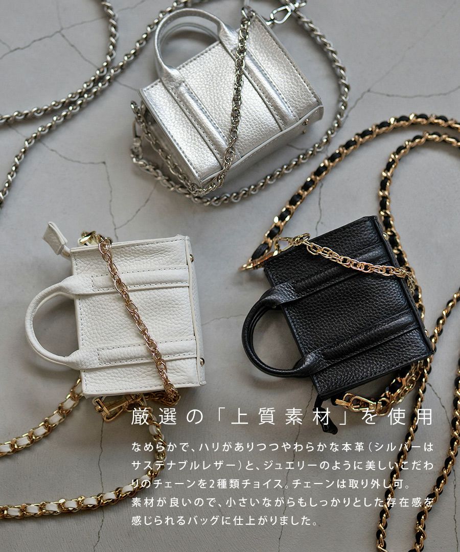 OPS&HAYNIコラボ 本革 2way マイクロバッグ Toriana トリアナ