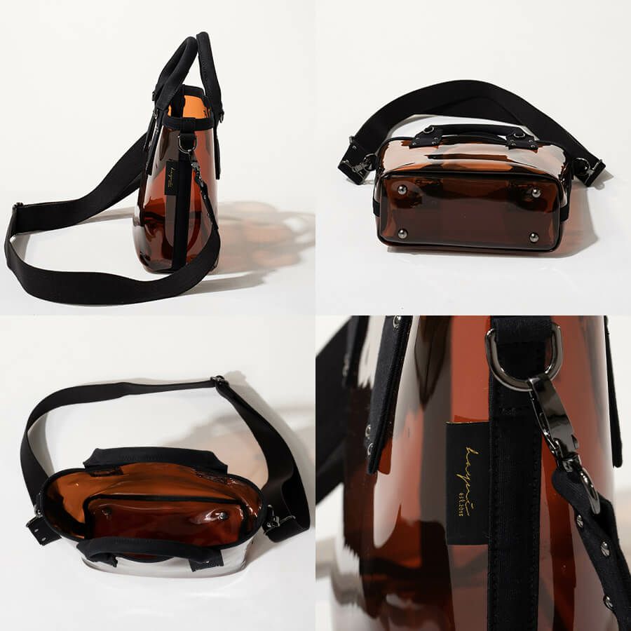 2wayクリアバッグ PVC ビニールバッグ Ganabie ガナビー Sサイズ