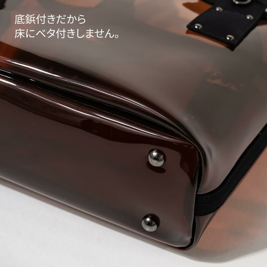 2wayクリアバッグ PVC ビニールバッグ Ganabie ガナビー Sサイズ