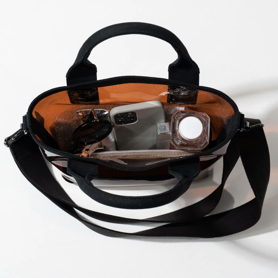 2wayクリアバッグ PVC ビニールバッグ Ganabie ガナビー Sサイズ