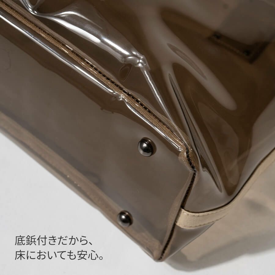 2wayクリアバッグ PVC ビニールバッグ Ganabie ガナビー Mサイズ【第2世代・在庫限り】