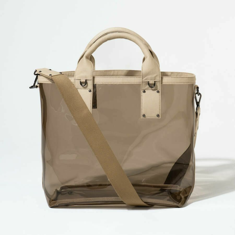 2wayクリアバッグ PVC ビニールバッグ Ganabie ガナビー Mサイズ【第2世代・在庫限り】