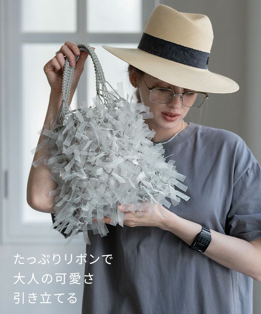 トートバッグ かごバッグ 巾着 レディース Papiliyo パピリオ