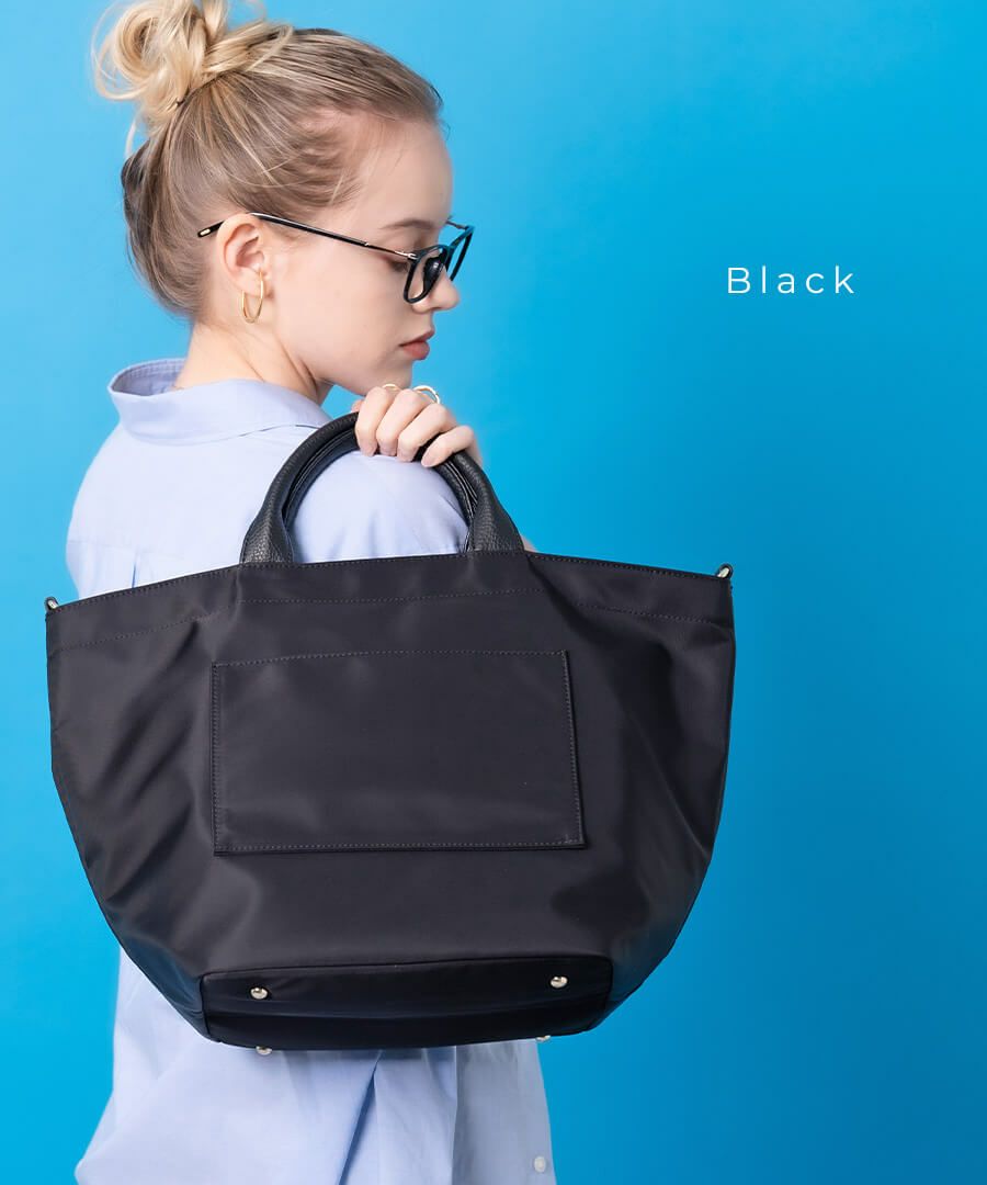 2wayナイロントートバッグ ショルダーバッグ 撥水 軽量